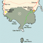 Nicoya Peninsula map of Cabo Blanco