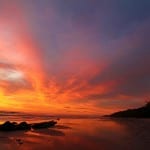 Spectacular sunsets at Santa Teresa Beach