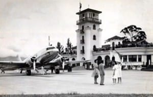 Costa Rica's first airport terminal at La Sabana