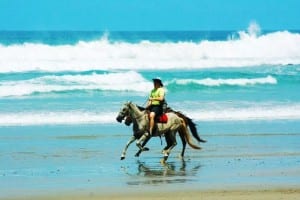 Ride along the sand at Santa Teresa Beach