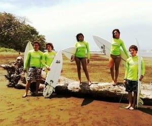 Del Mar Surfing Academy teaches teens & kids on Costa Rica surfing vacations