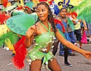 Carnival is a huge Caribbean street party every October in Limon, Costa Rica
