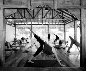 Yoga class following poses at Pranamar Villas in Costa Rica