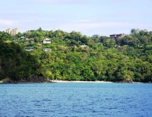 Manuel Antonio coastline as seen from the Planet Dolphin catamaran tour