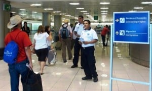Costa Rica's Tourist Police give tourists information at the international airports