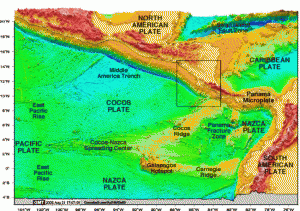 Central American tectonics / photo courtesy of Dr. Jeff Marshall, Cal Poly Pomona