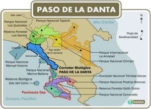 Pacific biological corridors Costa Rica