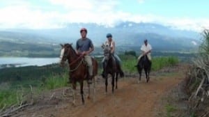 Horseback riding in the Turrialba Valley, Costa Rica