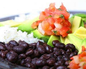 Vegetarian meal in Costa Rica