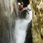 Hacienda Guachipelin waterfall rappelling in Costa Rica