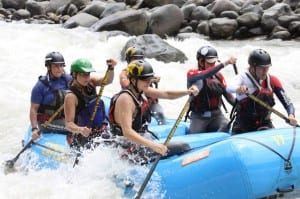 Rafting Women's Team Costa Rica training on the Pacuare River