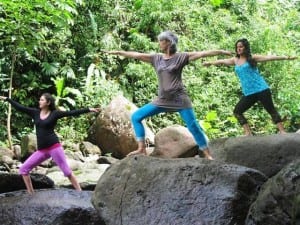 Yoga lessons at Portasol, Costa Rica