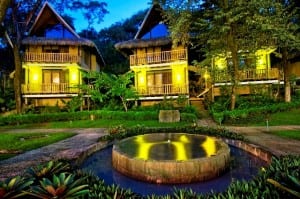 Bali-style architecture, L'acqua Viva Resort and Spa, Nosara, Costa Rica