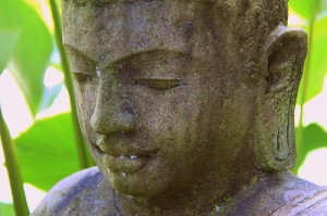 Buddha at Pranamar Villas symbolizes gratitude 