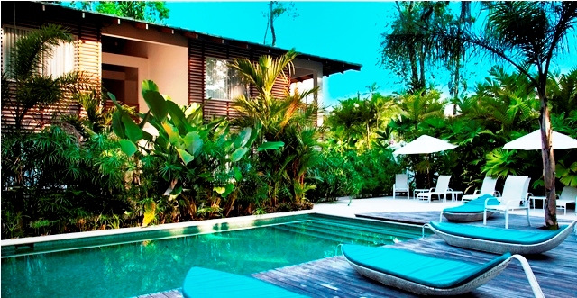 Le Cameleon Hotel pool, Caribbean, Costa Rica