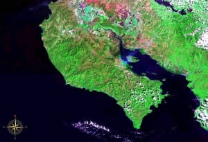 NASA image of Nicoya Peninsula, Costa Rica, Central America