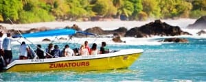 Zuma Tours boat taxi from Jaco to Montezuma on the Nicoya Peninsula