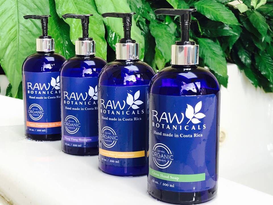Raw Botanicals Costa Rican natural bath products